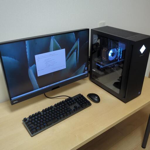 【受け渡し予定者決定】ゲーミングPC OMEN by hp 25L + BenQ EX2710Q