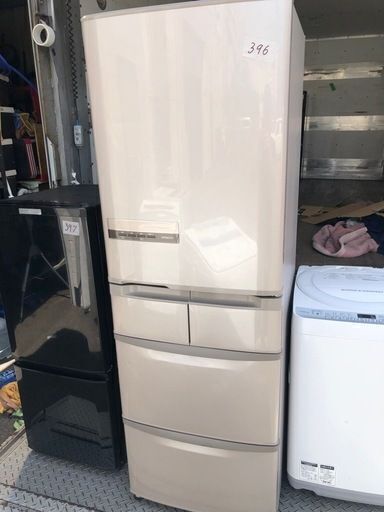 NO 396 福岡市内配送設置無料✨　日立 HITACHI ビッグ＆スリム60 冷蔵庫（415L） 右開き5ドア ソフトブラウン R-K42E T