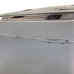 NO.1704 【2022年製】 SHARP 全自動洗濯乾燥機 ES-TX5F-S 5.5kg 生活家電 洗濯機 中古