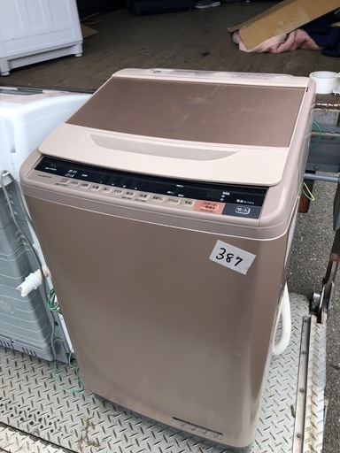 NO 387 福岡市内配送設置無料✨　日立 HITACHI ビートウォッシュ 全自動洗濯機 （10kg） シャンパン BW-V100A N