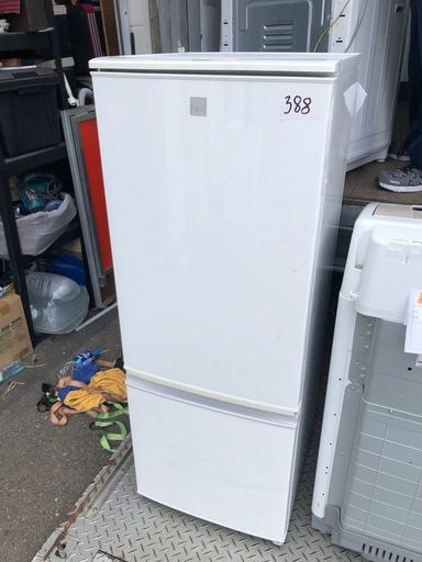 NO 388  福岡市内配送設置無料✨  SHARP/シャープ 2ドア冷蔵庫 SJ-17E5-KW