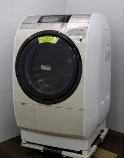 HITACHI/日立 11kg ドラム式 電気洗濯乾燥機 BD-V9800L 温水 ナイアガラ洗浄