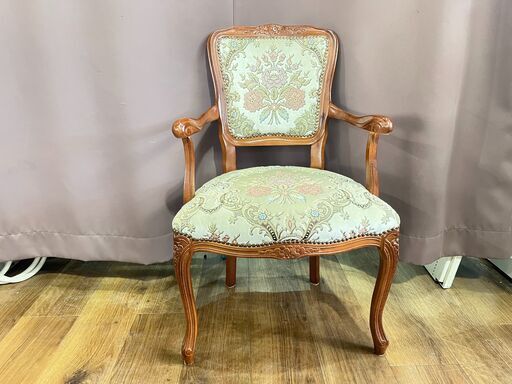 家具 生活家具 一人掛けアンティークチェア　ﾍﾞｰｼﾞｭ