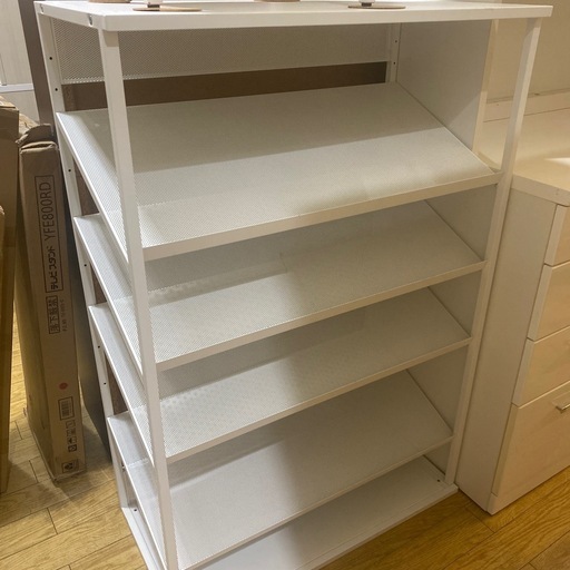 8/28値下げしました！ホワイトIKEA フリーラック スチールラック 収納 イケア NO.1277