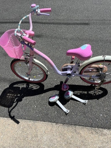 18インチ女の子用プリンセス自転車