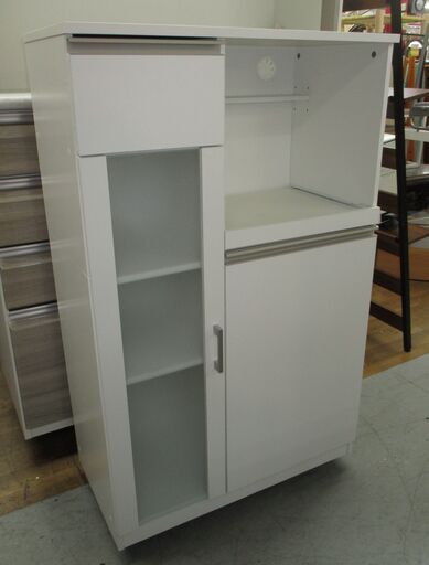 R523 NITORI キッチン台、レンジ台、幅75cm Used・美品