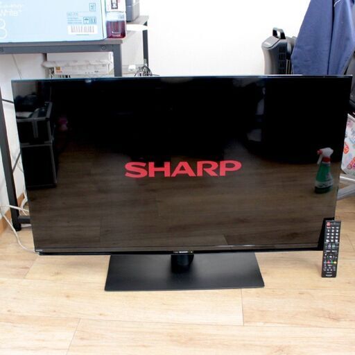 T263) シャープ 4K液晶テレビ 43型 4T-C43DL1 2021年製 アクオス 43V SHARP 4Kチューナー ネット動画 バスレフ型スピーカーボックス
