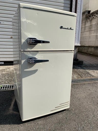 条件にて配送無料　　2ドアレトロ冷蔵庫　2ドアレトロ冷凍冷蔵庫　レトロ冷蔵庫　レトロデザイン冷蔵庫　デザイン冷蔵庫　　ノンフロン冷蔵庫　ノンフロン冷凍冷蔵庫　2ドア冷蔵庫　セカンド冷蔵庫
