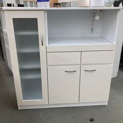 売約済み】LOWYA キッチンボード 幅90cm ホワイト