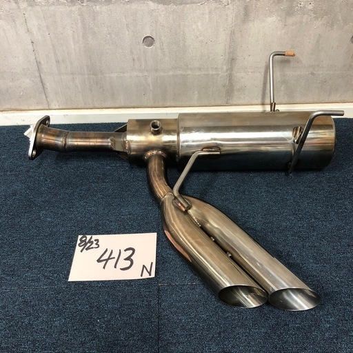 【に.ec】北海道旭川市発直接引渡し限定品　ハイゼットトラック 500系　マフラー サイド出し 当時物 オーダー品 使用頻度20㎞前後 ステンレス 軽トラ デコトラ 60π HIJET に.ec】北海道旭川市発直接引渡し限定品 ハイゼットトラック 500系