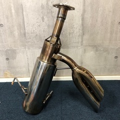 【に.ec】北海道旭川市発直接引渡し限定品　ハイゼットトラック 500系　マフラー サイド出し 当時物 オーダー品 使用頻度20㎞前後 ステンレス 軽トラ デコトラ 60π HIJET