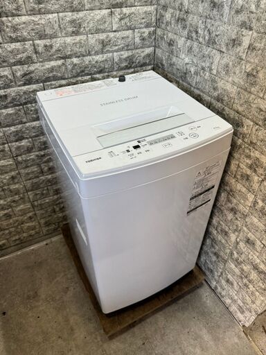 大阪送料無料★3か月保証★洗濯機★2019年★東芝★4.5㎏★AW-45M7★S-324