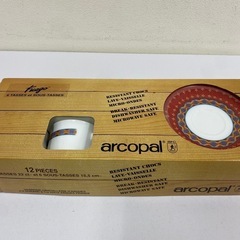 【未使用】arcopalアルコパル　6客　カップ＆ソーサー　ヴィ...