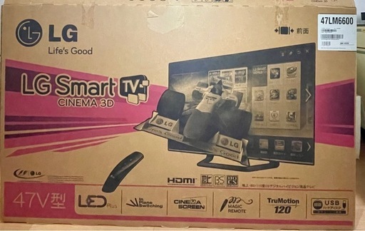 【箱•付属品完】LG 47V型テレビ