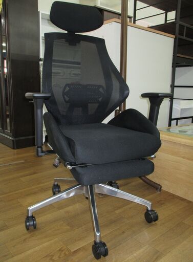 R603 DEVAISE オフィスチェア オットマン160°リクライニング、Used・キレイ