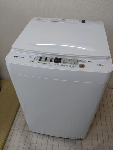 ハイセンス　洗濯機　HW-E5504　2021年製　中古品