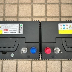 キャンピングカー用サブバッテリー2個で