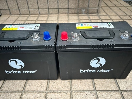 キャンピングカー用サブバッテリー2個で