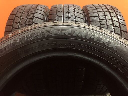 【未走行に近い】DUNOP WINTERMAXX WM02 205/55R16 16インチ スタッドレス 4本 21年製 オーリス インプレッサ リーフ等　(VTM054) 未走行に近い】DUNOP WINTERMAXX WM02 205/55R16 16インチ