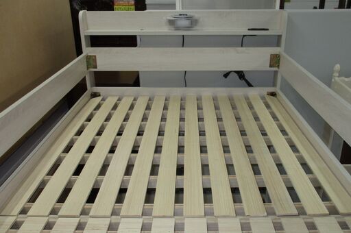 R618 キッズ二段ベッド、子供用2段ベッド、幅103cm Used・美品 マットレスセット 親子二段ベッド Lagos(ラゴス) ＋ Pearl(パール)の