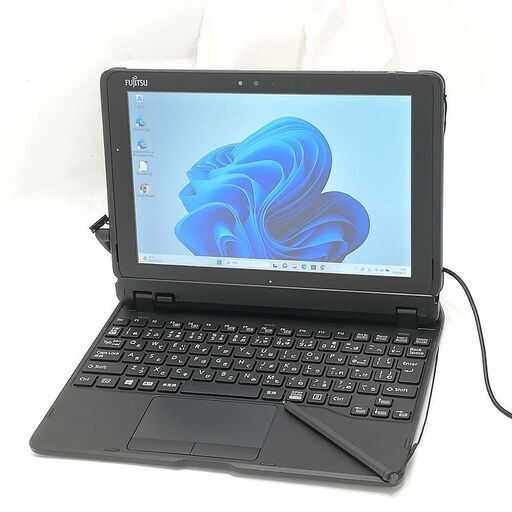激安 中古美品 Windows11済 日本製 タブレット 10.1型ワイド 富士通 ARROWS Tab Q509/VE Celeron Bluetooth カメラ Office バッテリー良好