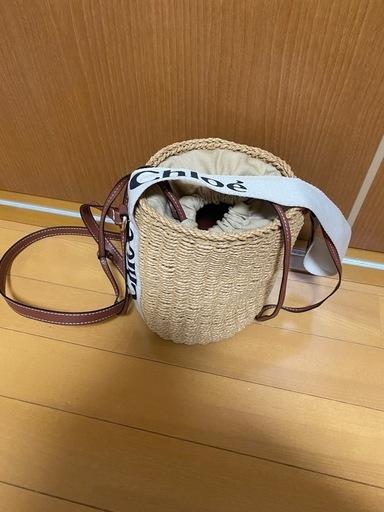 【chloe】WOODY スモールバスケット