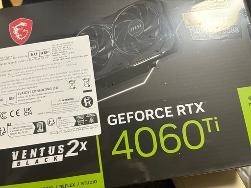 MSI RTX4060ti 新品未開封