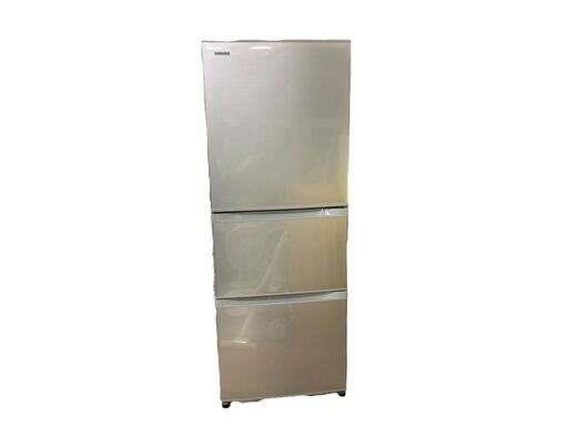 TOSHIBA/東芝 3ドア 冷凍冷蔵庫 330L GR-H34S 自動製氷有り 2017年製 右開き 引き取り限定 神奈川県横須賀市