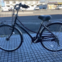 【27インチ自転車】内装3段変速　LEDオートライト付　滑らかなベルト駆動❗️前後タイヤ、前カゴ新品❗️若林自転車　浜大津店　SALE中❗️