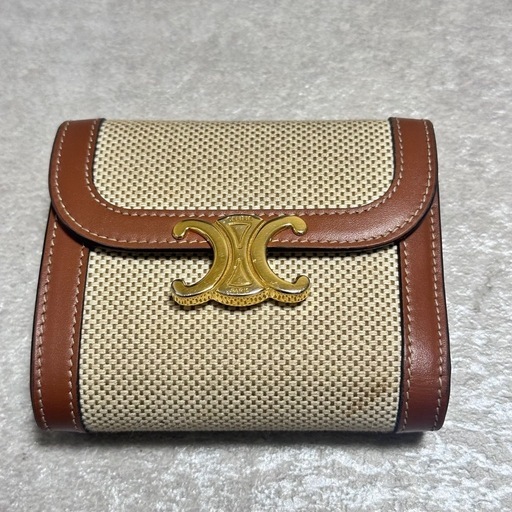 CELINE 財布 トリオンフ ベージュ