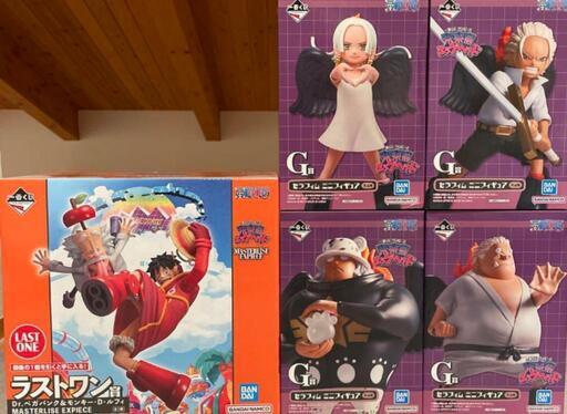 一番くじ 未来島エッグヘッド　ラストワン賞　ベガパンク\u0026ルフィ　G賞　セラフィム　4種　Sスネーク　Sホーク　Sベア　Sシャーク