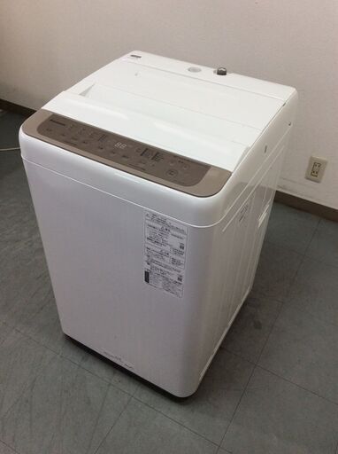 (10/4受渡済)JT9359【Panasonic/パナソニック 6.0㎏洗濯機】美品 2022年製 NA-F60B15 家電 洗濯 簡易乾燥付