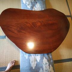 民芸欅一枚板座卓