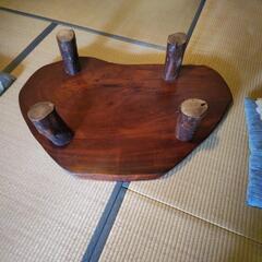 民芸欅一枚板座卓