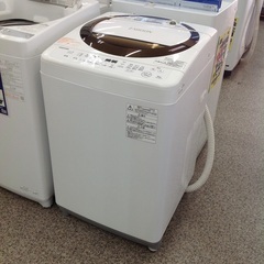 「ジモティー見た」で5％OFF！【6kg全自動洗濯機】6kg全自動洗濯機 TOSHIBA 東芝 AW-6D6 6kg 2018年製:ホワイト✕ブラウン