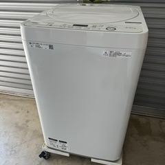 分解清掃済み✨シャープ 洗濯機 5.5kg ES-GE5D-W 風乾燥機能付き