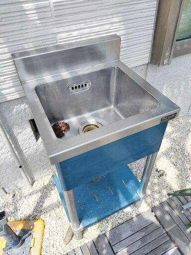 業務用ステンレスシンク　庭ガーデンバーベキューなど