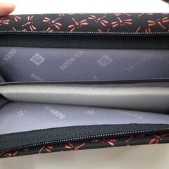 143/608 印傳屋 印伝屋 長財布 トンボ柄 未使用品