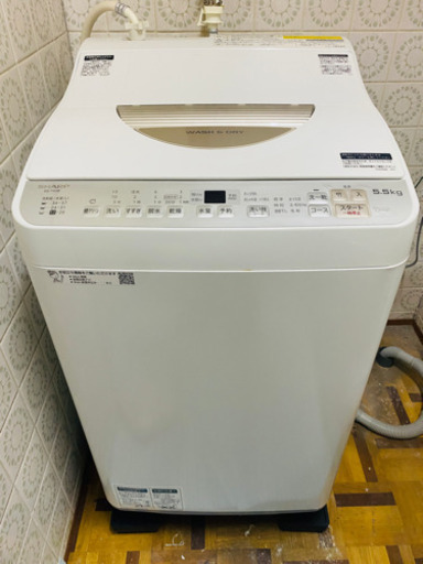 SHARP 洗濯機  ほぼ新品