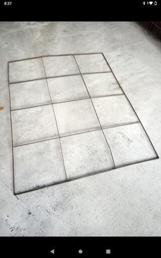 鉄製格子？　サイズ約118cm×150cm　厚み約1.5cm　インテリア店舗ディスプレイ
