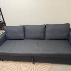 ダークグレー色の3人掛け布製ソファベッド-西日本電線（株） VVF 3×2.0