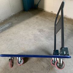 【中古】石川製作所  ペダルブレーキ付台車（折りたたみハンドル） 荷重150㎏