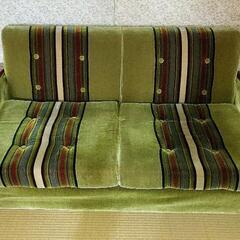 昭和レトロ　2人用ソファ