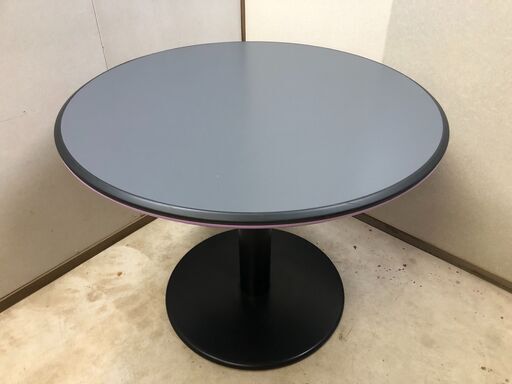 丸テーブル ダイニングテーブル 幅90m×高さ70㎝  鉄脚木製 センターテーブル　0824-1