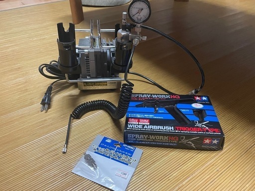 Mrリニアコンプレッサー　タミヤ製エアーブラシ　セット