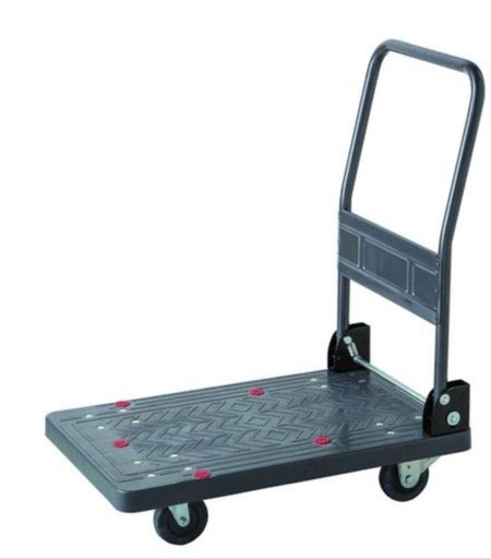 [新品]音の静かな台車❗️折りたたみ❗️ストッパー付き❗️ 耐荷重150kg