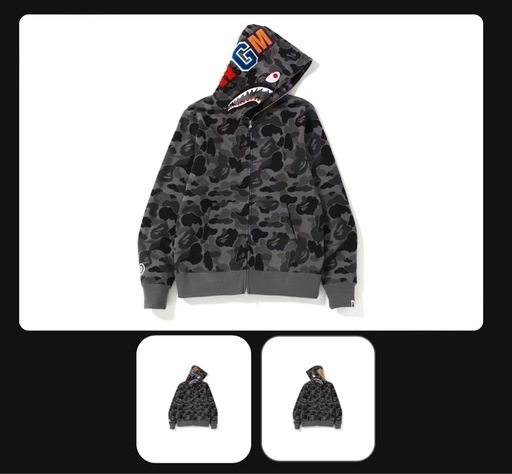 シャークパーカーAPE