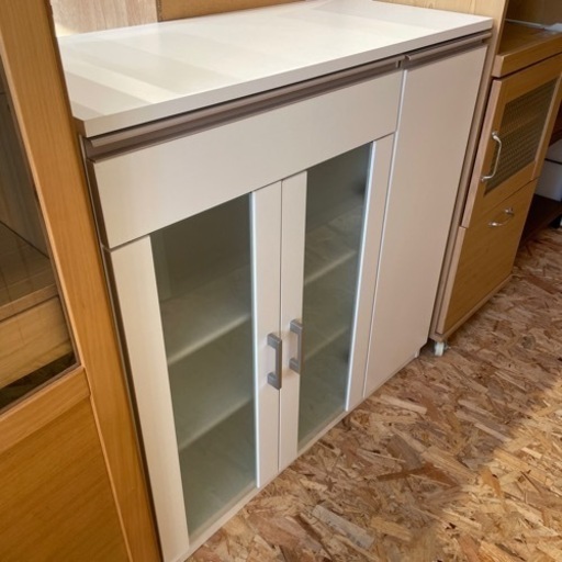 食器棚　収納家具 キャビネット　W90cm