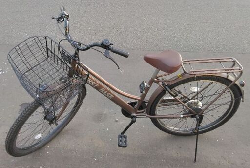 【売約済み】27インチ  タイヤ太め 自転車 12,800円 6段切替 鍵 オートライト付 新規防犯登録料コミ 364