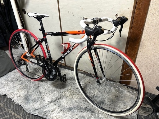 DOPPEL.GANGERロードバイク折りたたみ式27インチ新品、未走行車